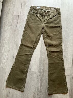 GAP Olive Green Corduroy - Flare Boot Pants - 26P
